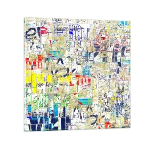 Cuadro sobre vidrio - Impresiones sobre Vidrio - Simplemente agradable a la vista - 40x40 cm