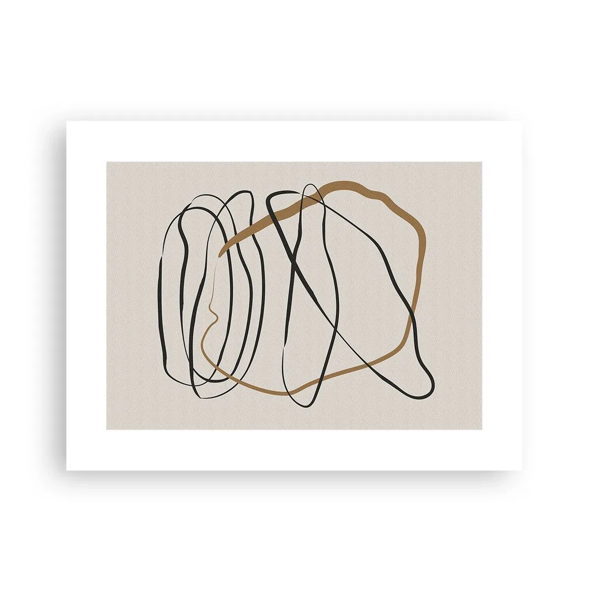 Póster - Composición: danza lineal - 40x30 cm