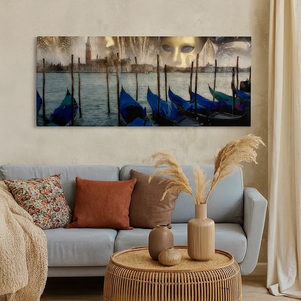 Cuadro sobre lienzo - Impresión de Imagen - El tiempo de carnaval ha comenzado - 30x30 cm