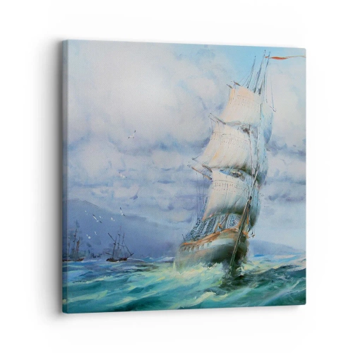 Cuadro sobre lienzo - Impresión de Imagen - Viento en popa - 30x30 cm