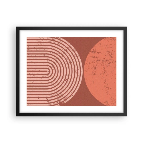 Póster en marco negro - Estrecha relación - 50x40 cm