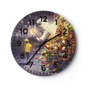 Reloj de pared - Reloj de vidrio - Los hechizos existen - 40x40 cm