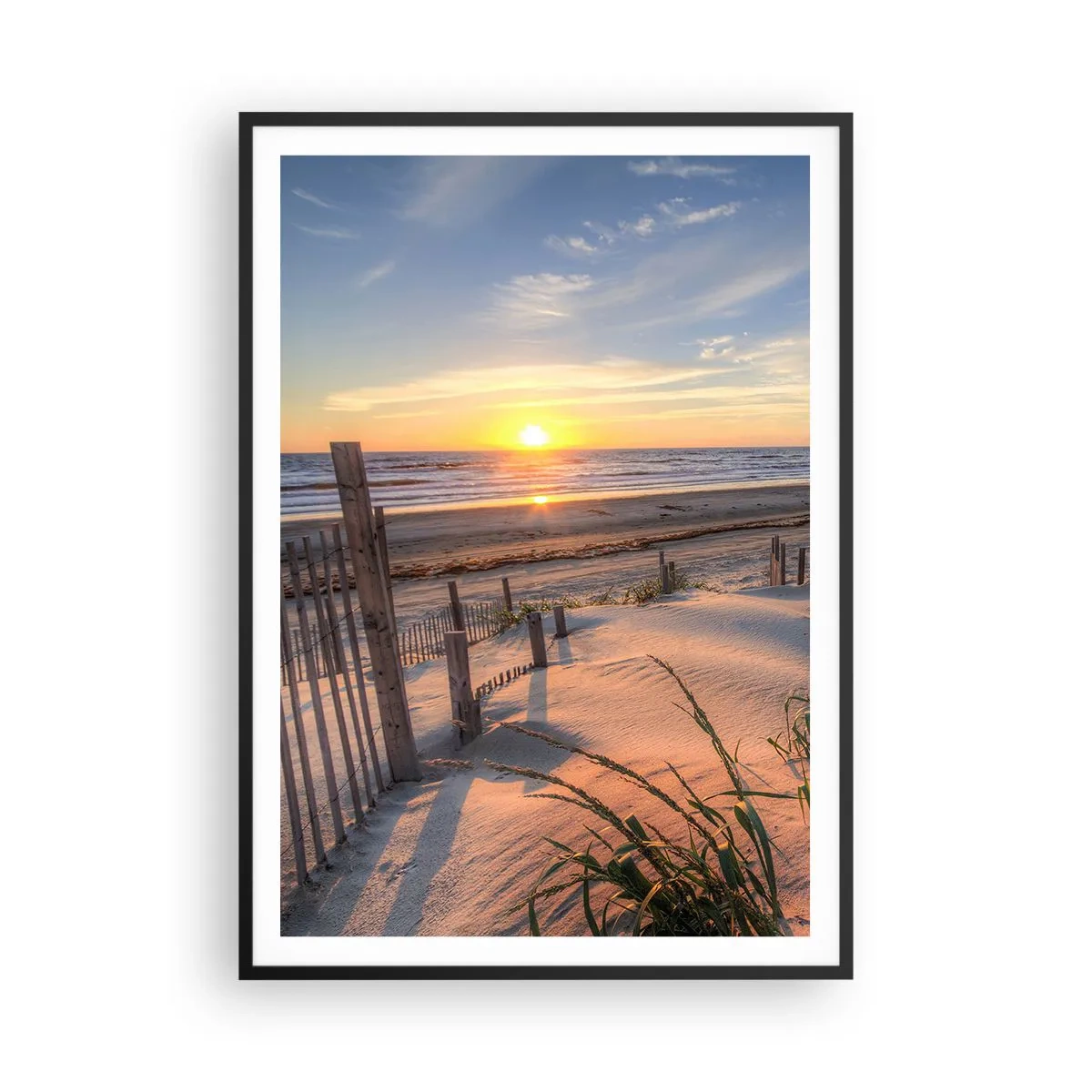 Póster en marco negro - El resplandor y la sombra del viento - 70x100 cm