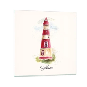 Cuadro sobre vidrio - Impresiones sobre Vidrio - Siempre observando - 70x70 cm