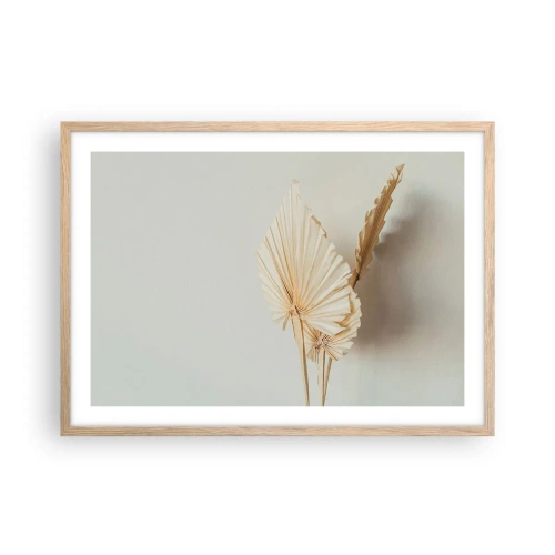 Póster en marco roble claro - Armonía y consuelo - 70x50 cm