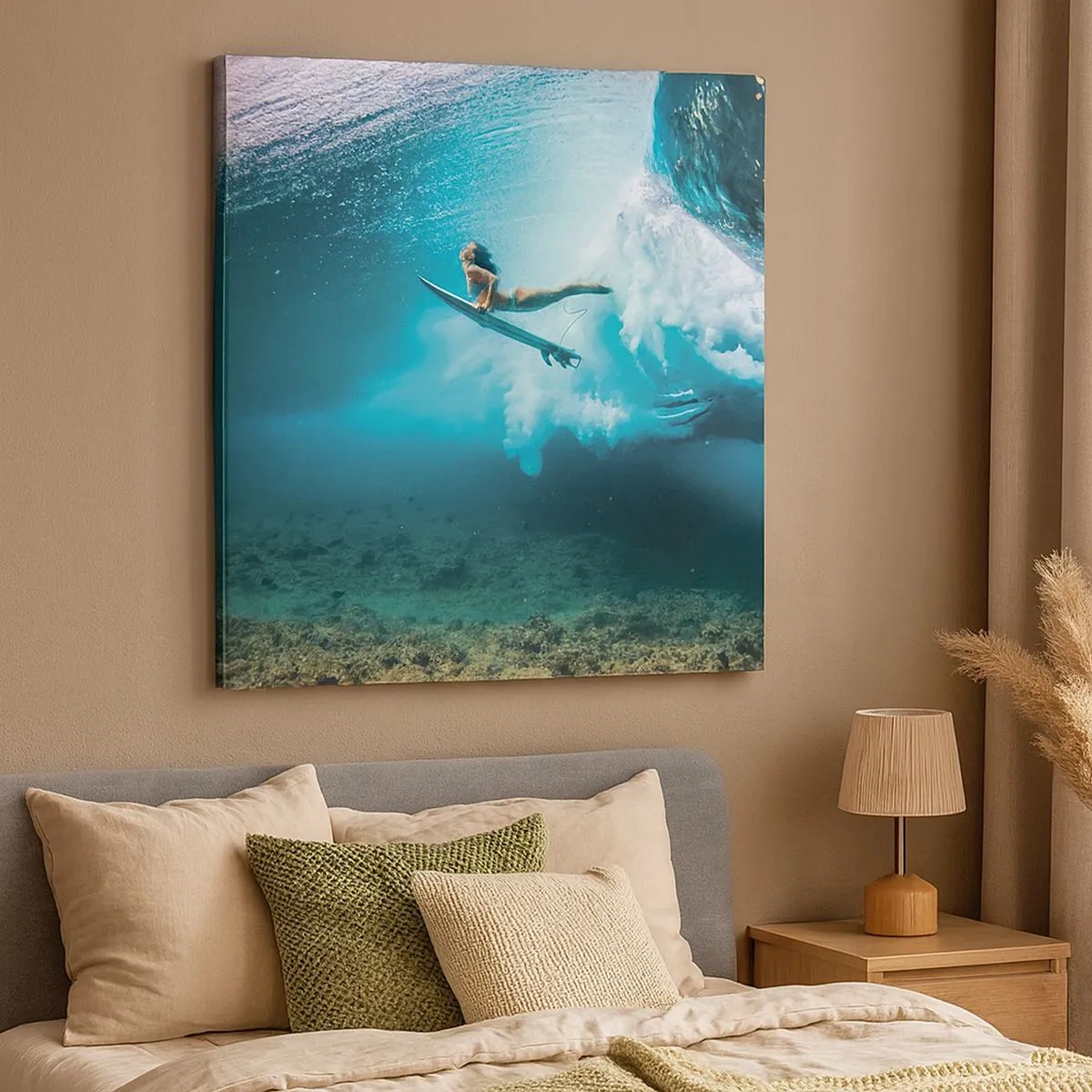 Cuadro sobre lienzo - Impresión de Imagen - Mundo submarino - 30x30 cm