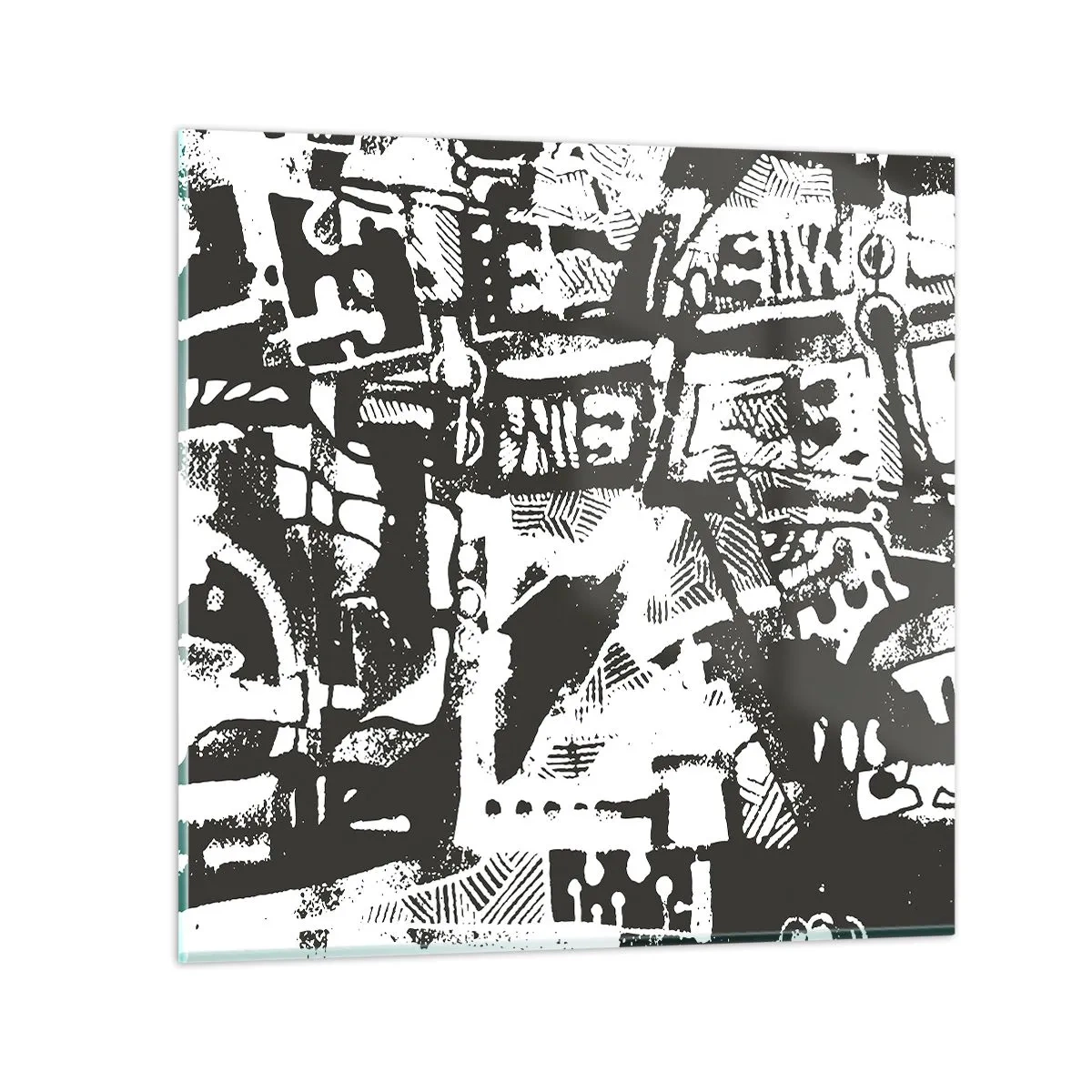 Cuadro sobre vidrio - Impresiones sobre Vidrio - ¿Orden o caos? - 40x40 cm