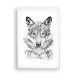 Póster en marco blanco - Un líder nato - 70x100 cm