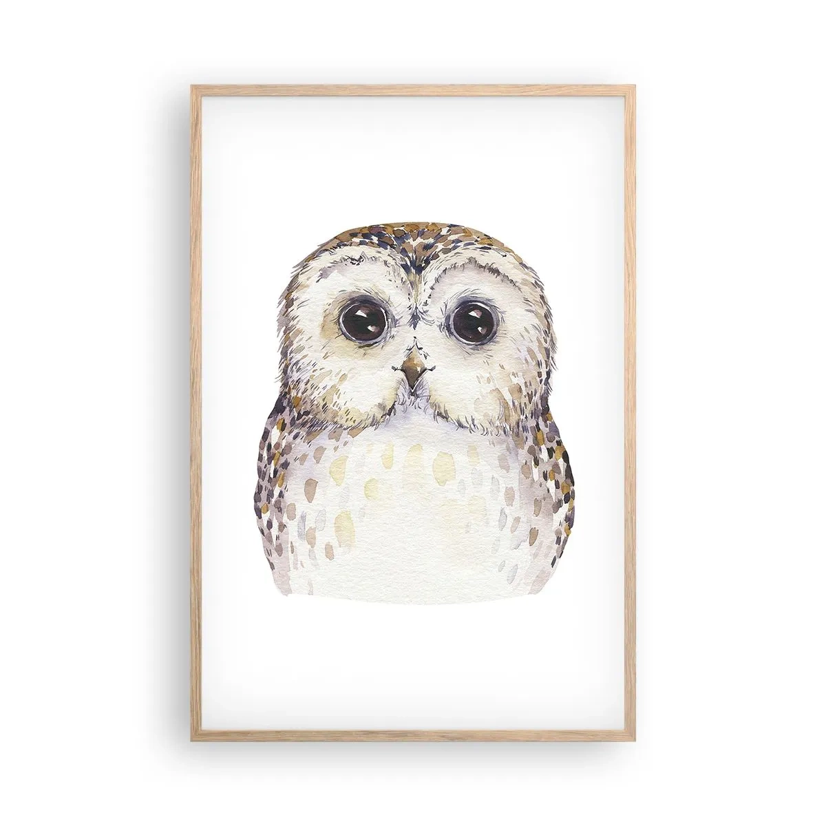 Póster en marco roble claro - Mírame a los ojos - 61x91 cm