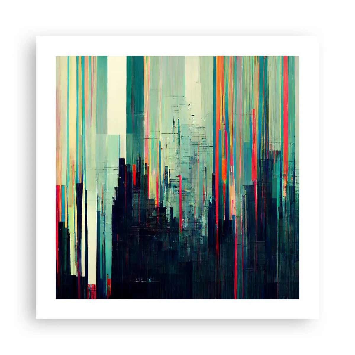 Póster - Ciudad futurista - 50x50 cm