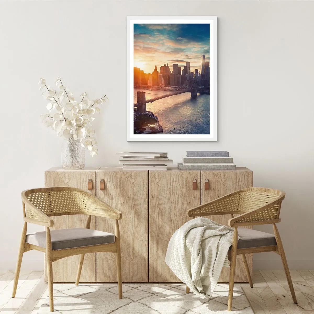 Póster en marco blanco - Un monumento a la cultura occidental - 50x70 cm