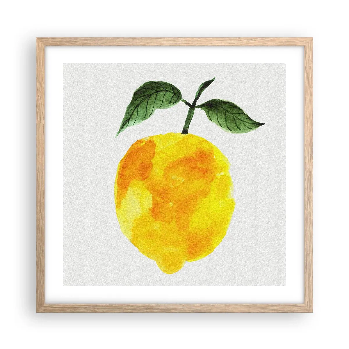 Póster en marco roble claro - Cómo conocer el sabor del sol - 50x50 cm