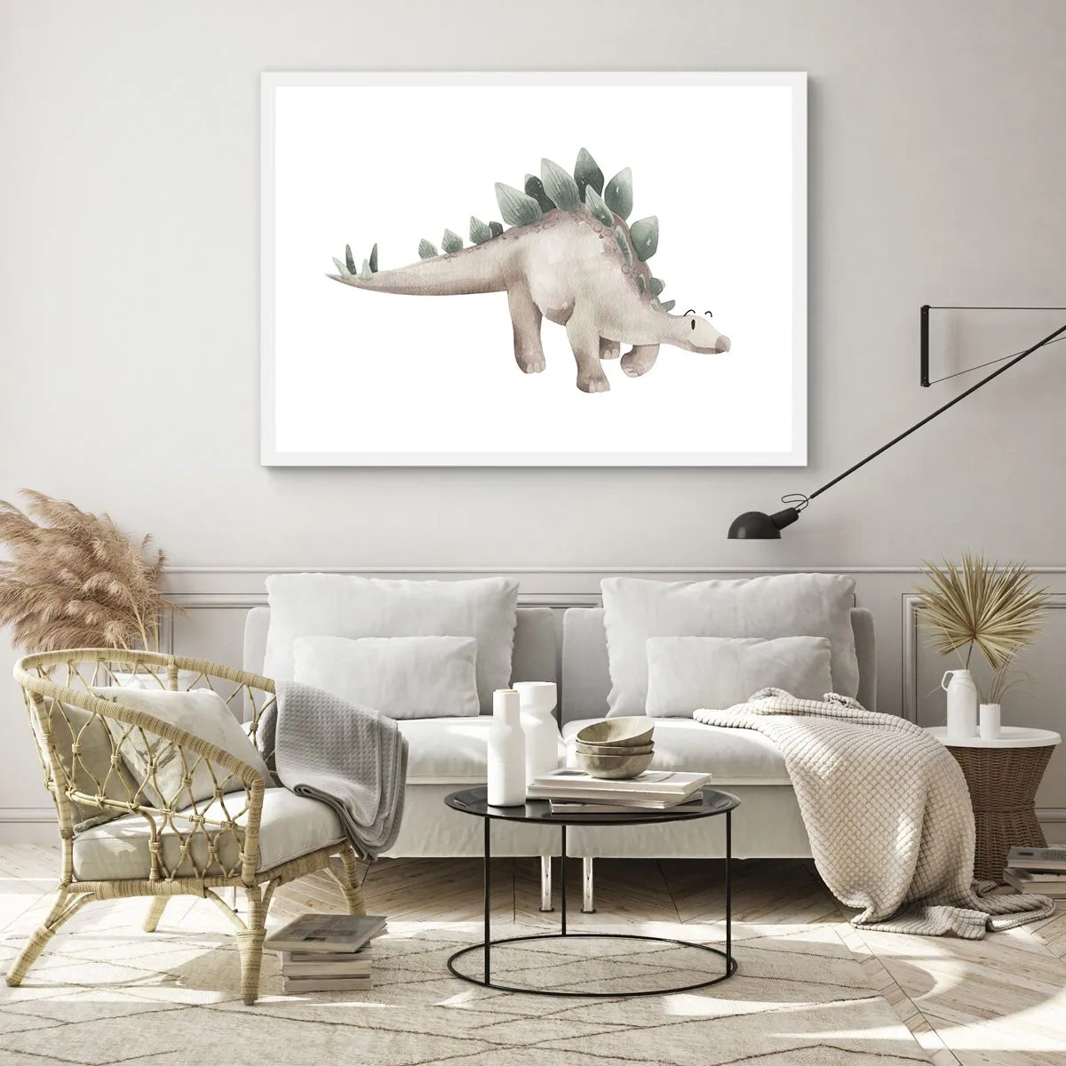 Póster en marco blanco - Un amigo de otro tiempo - 100x70 cm