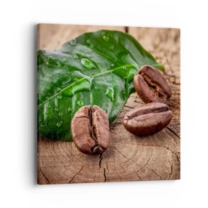 Cuadro sobre lienzo - Impresión de Imagen - El auténtico y negro - 40x40 cm