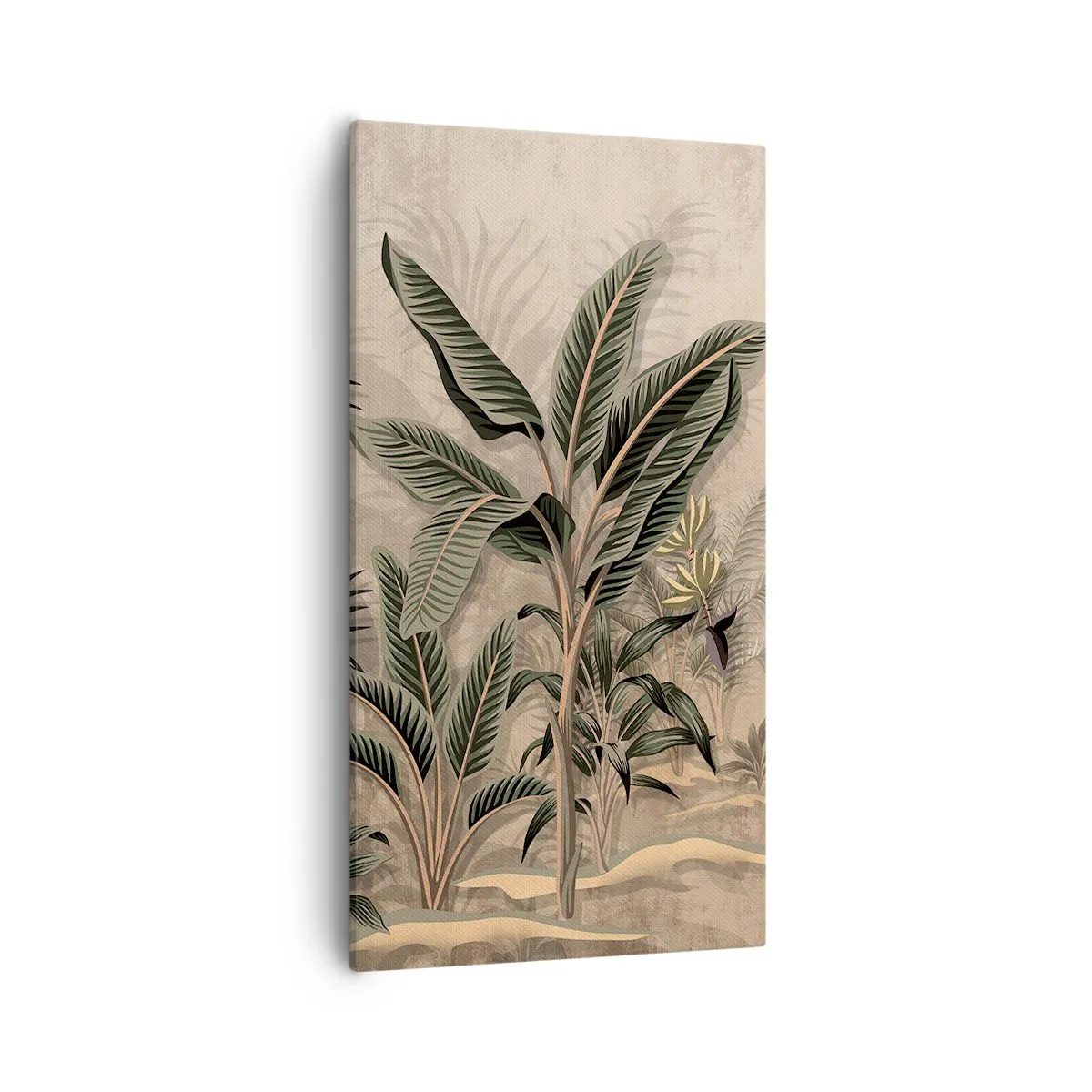 Cuadro sobre lienzo - Impresión de Imagen - Grabados de estilo colonial - 55x100 cm