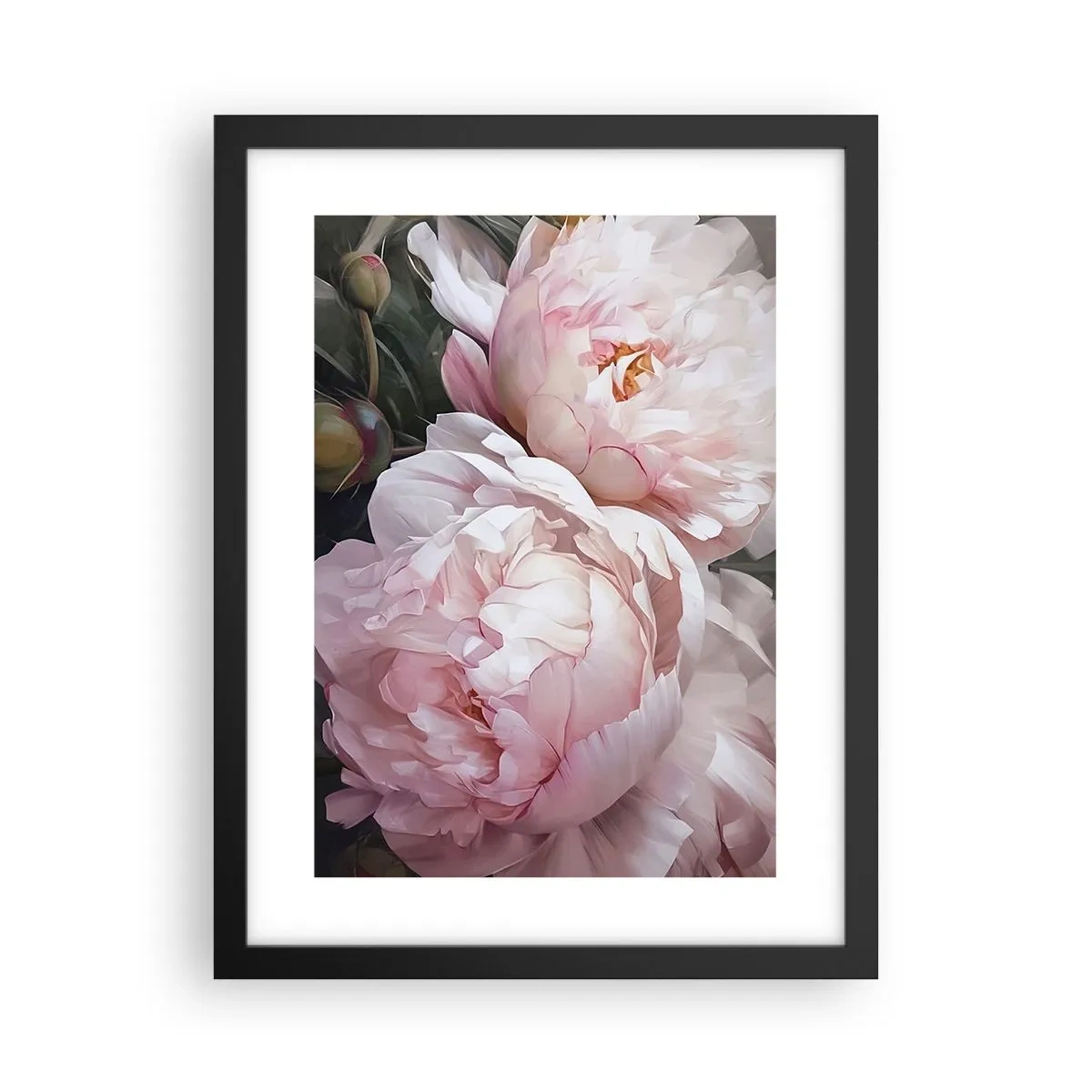 Póster en marco negro - En flor - 30x40 cm