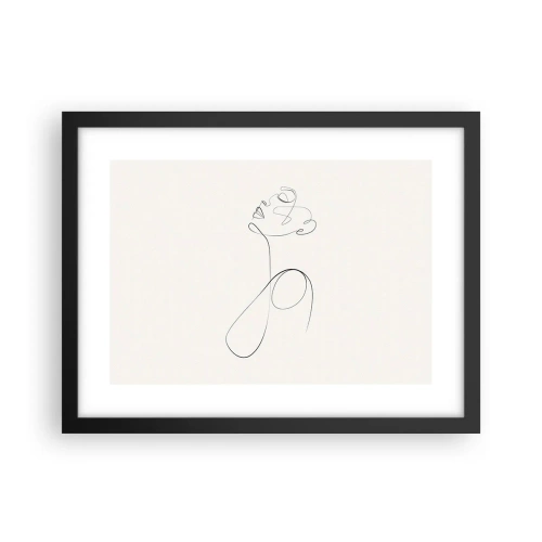 Póster en marco negro - En el bucle de los sueños - 40x30 cm