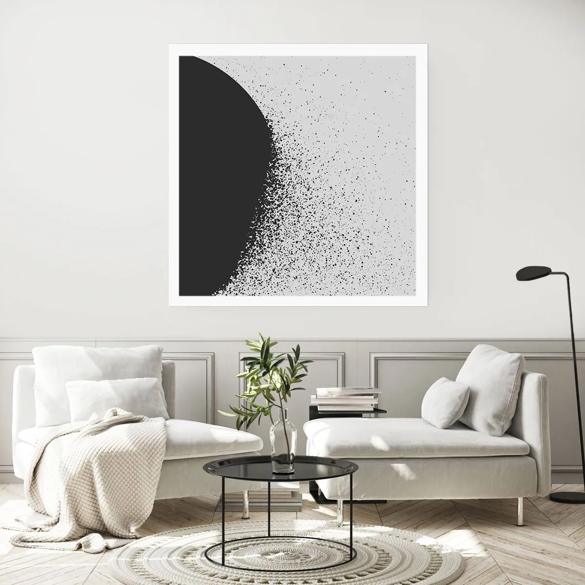 Póster - El movimiento de las partículas - 50x50 cm
