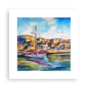 Póster - Tarde de arco iris - 30x30 cm