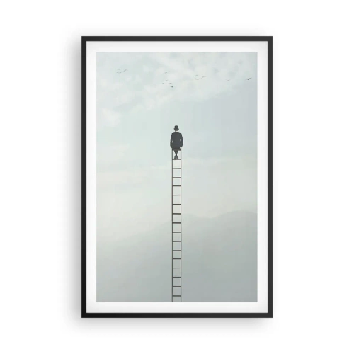 Póster en marco negro - Hacia lo más alto - 61x91 cm