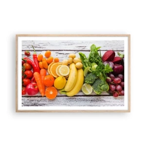 Póster en marco roble claro - ¿No es suficiente? - 91x61 cm