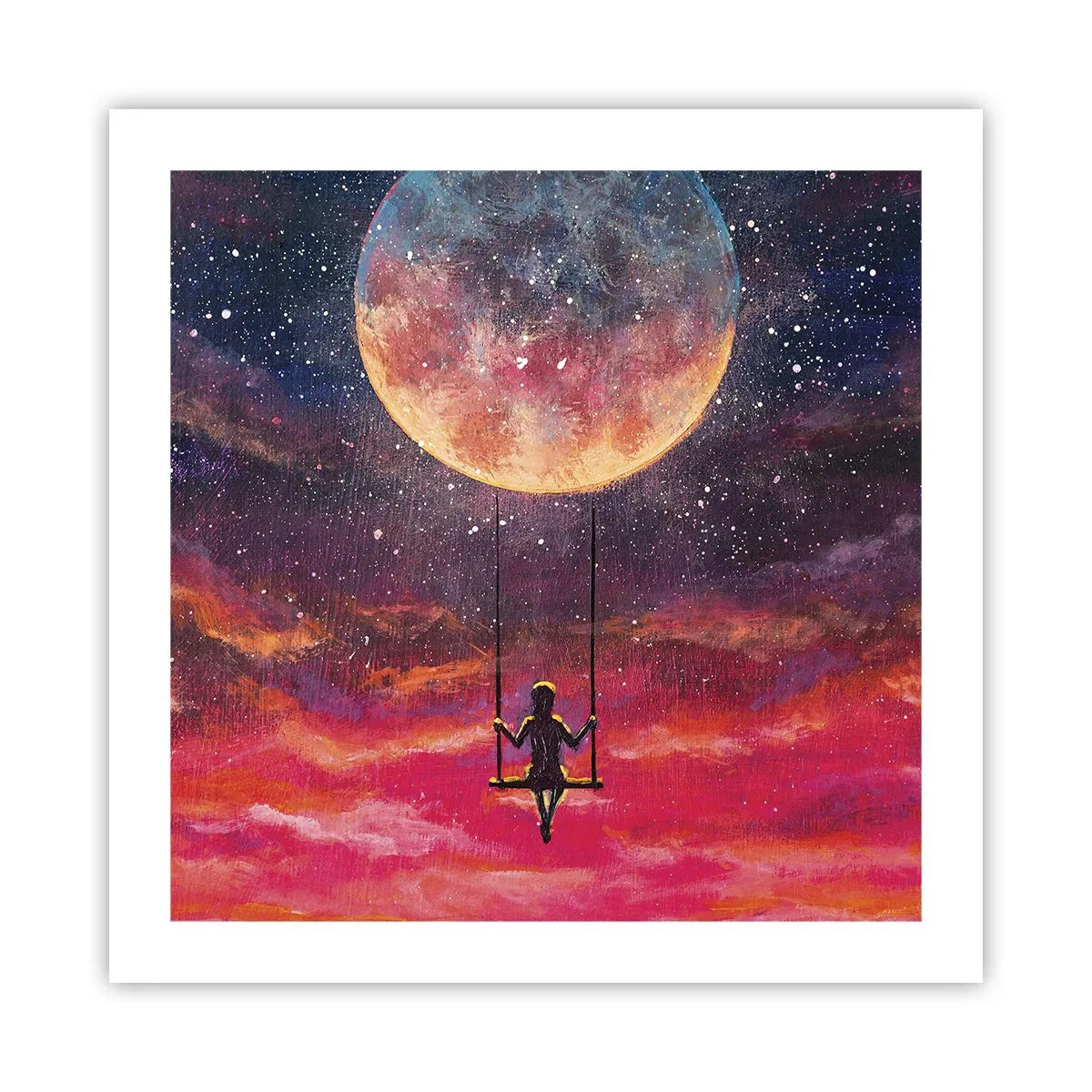 Póster - Disfrutar de las nubes - 50x50 cm