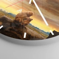 Esfera sin numeración, con rayas