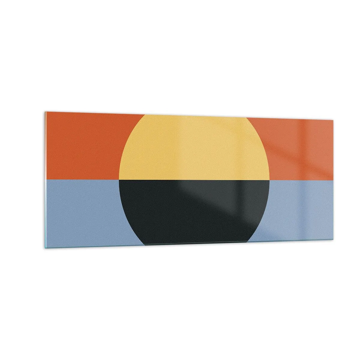 Cuadro sobre vidrio - Impresiones sobre Vidrio - Una composición de calidez y frescura - 100x40 cm