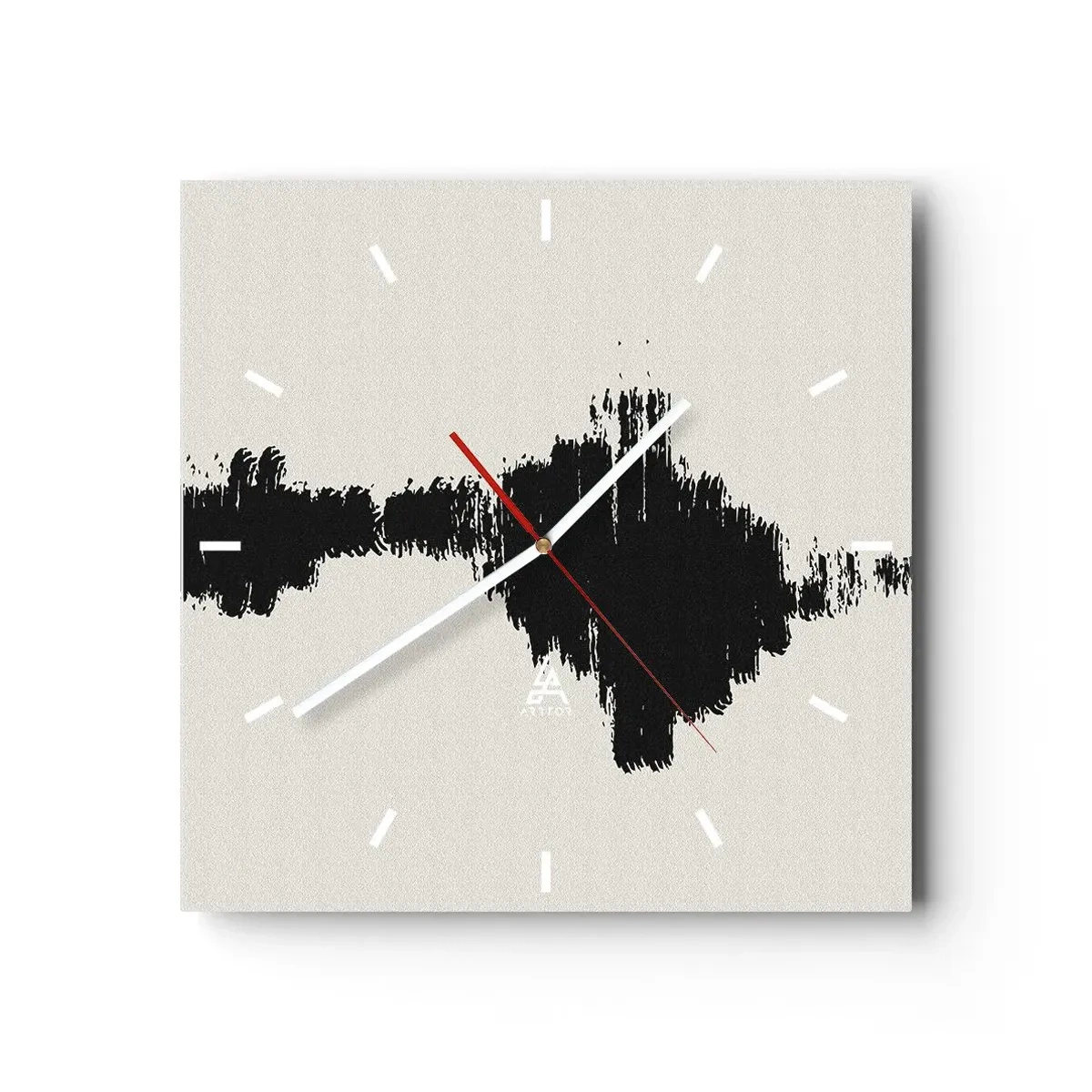 Reloj de pared - Reloj de vidrio - Vibraciones de la imaginación - 40x40 cm