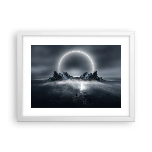 Póster en marco blanco - El final del cuento - 40x30 cm