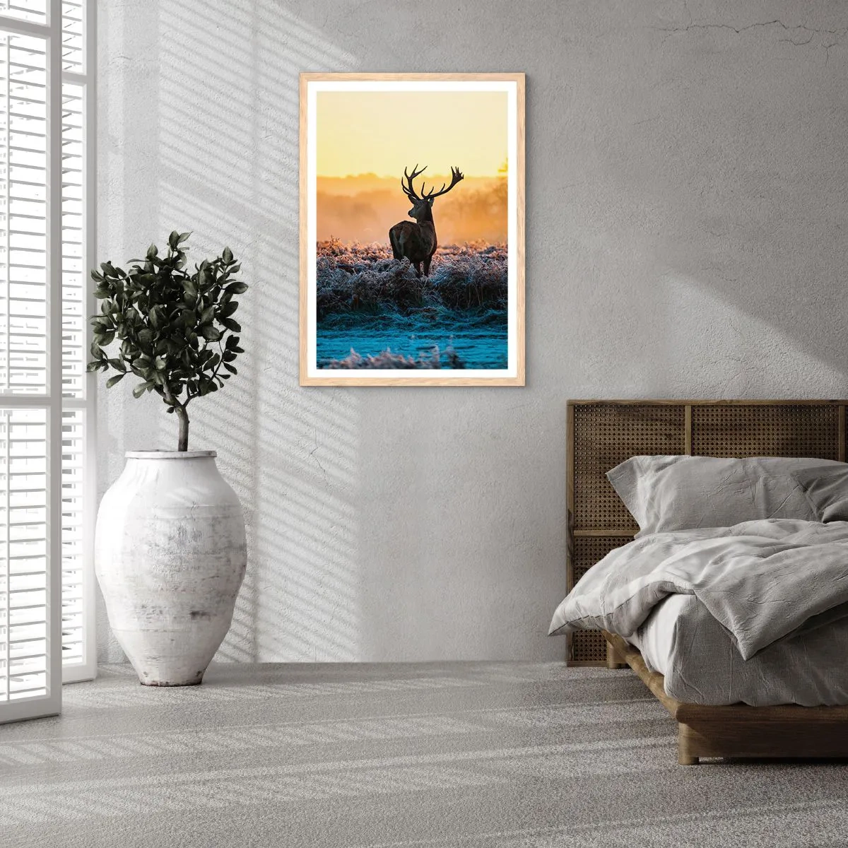 Póster en marco roble claro - Coronado en sus propios dominios - 61x91 cm