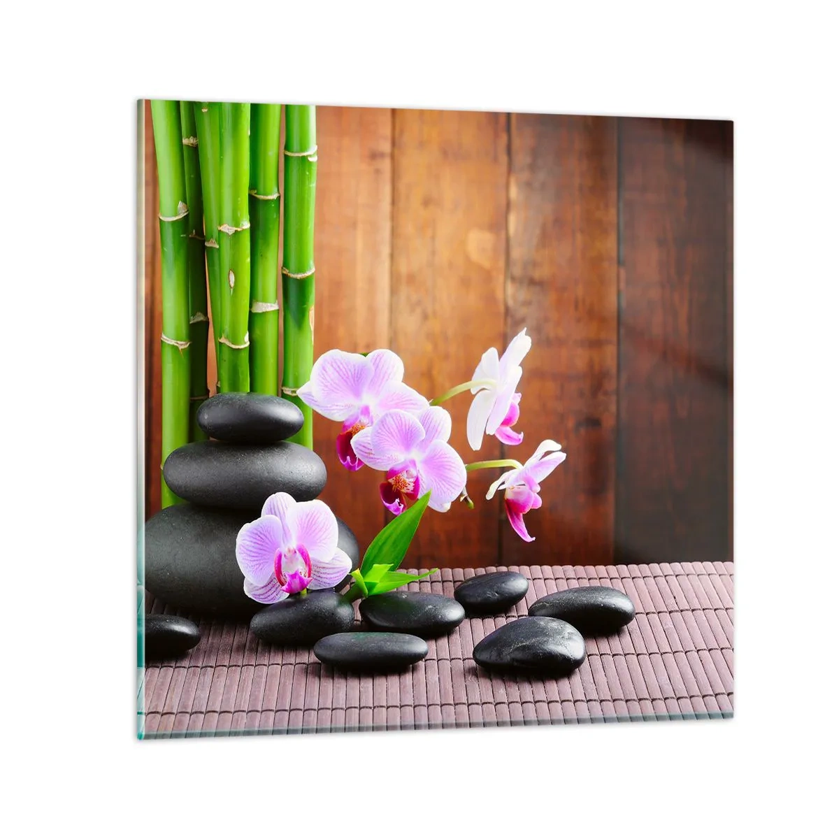 Cuadro sobre vidrio - Impresiones sobre Vidrio - Experimente los placeres de Oriente - 40x40 cm
