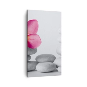 Cuadro sobre lienzo - Impresión de Imagen - Piedra sobre piedra, y sobre esta piedra.... - 45x80 cm