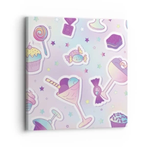 Cuadro sobre lienzo - Impresión de Imagen - Cumplir años todos los días - 30x30 cm