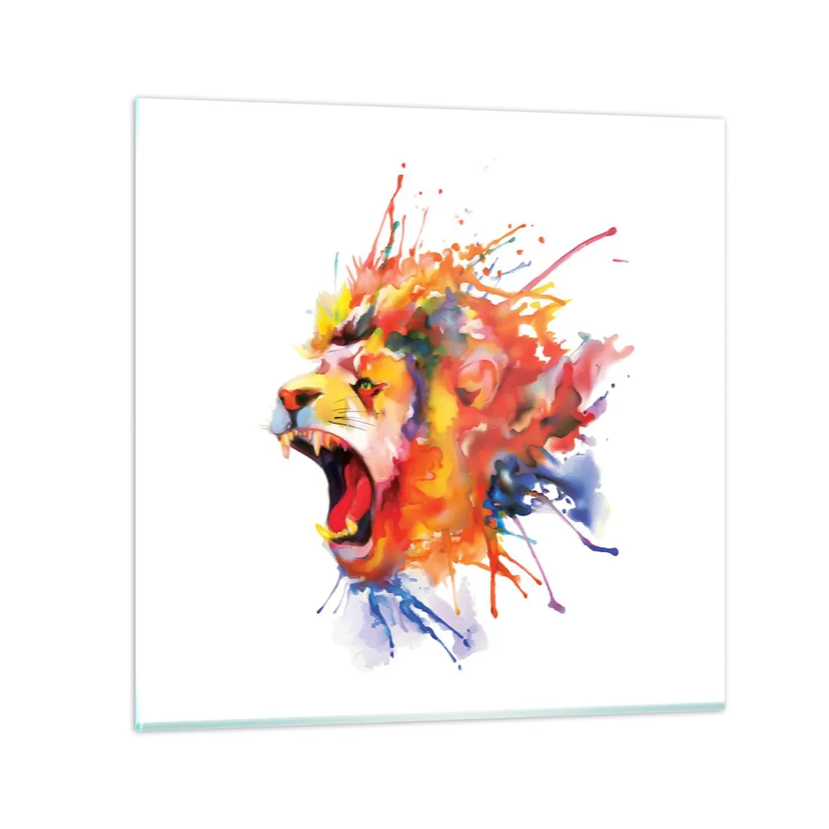 Cuadro sobre vidrio - Impresiones sobre Vidrio - Estallar de ira - 70x70 cm