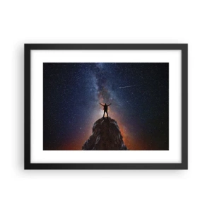 Póster en marco negro - ¡El poder está conmigo! - 40x30 cm