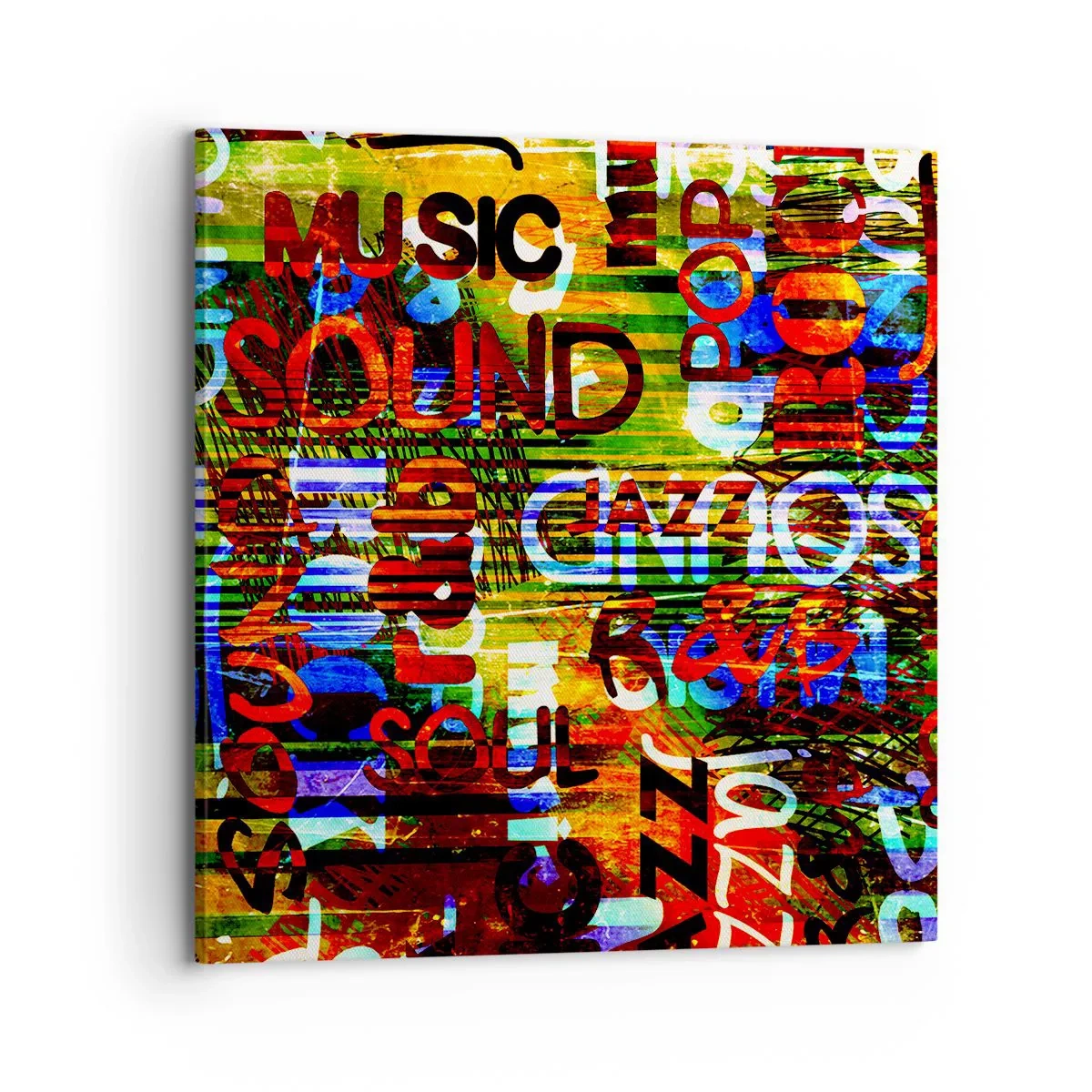 Cuadro sobre lienzo - Impresión de Imagen - Todos los tonos del sonido - 70x70 cm