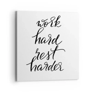 Cuadro sobre lienzo - Impresión de Imagen - Balance de vida - 70x70 cm