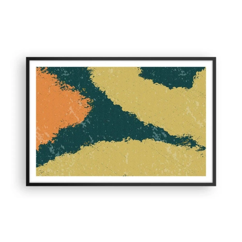 Póster en marco negro - Abstracción - a cámara lenta - 91x61 cm