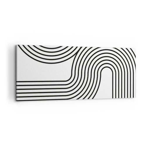 Cuadro sobre lienzo - Impresión de Imagen - En una curva - 100x40 cm
