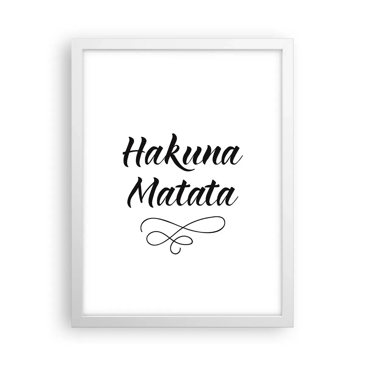 Póster en marco blanco - El mejor consejo - 30x40 cm