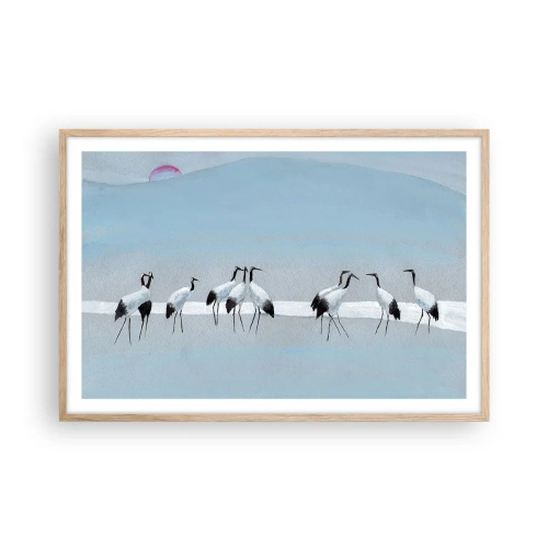 Póster en marco roble claro - Después de un día caluroso - 91x61 cm