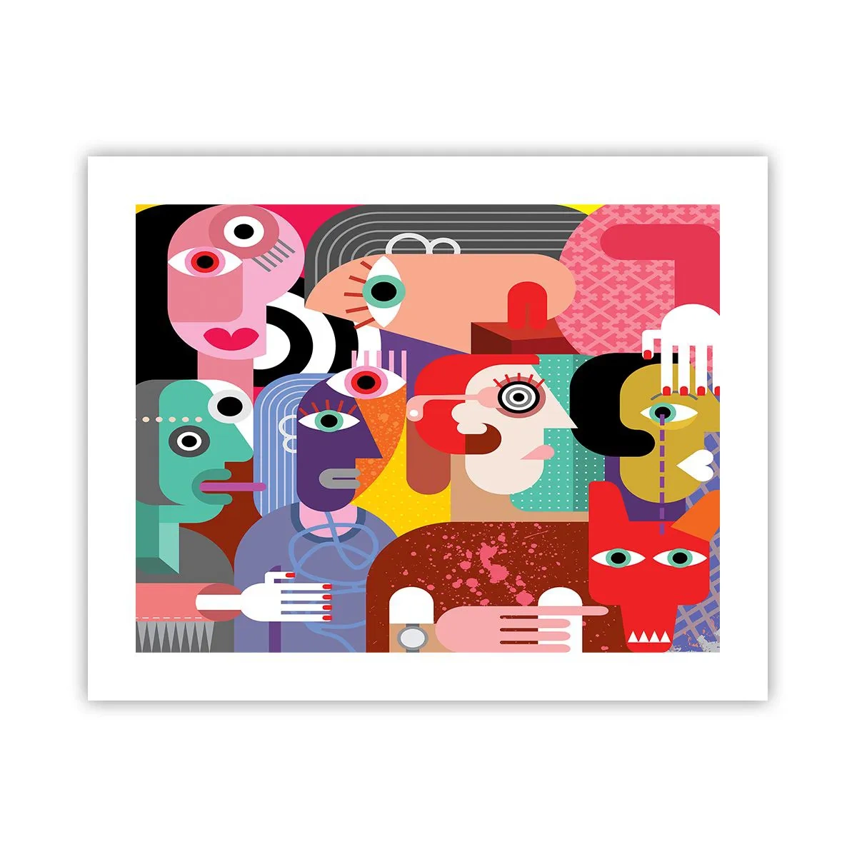 Póster - Estilo Picasso - 50x40 cm