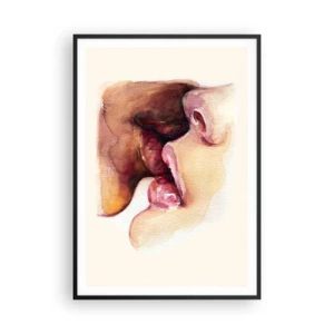 Póster en marco negro - Como la noche y el día, la tierra y el cielo - 70x100 cm