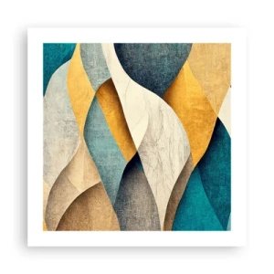 Póster - Ritmo y ondulación - 50x50 cm