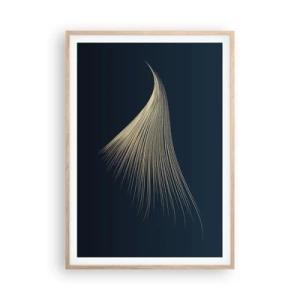 Póster en marco roble claro - Como el cabello de un ángel - 70x100 cm