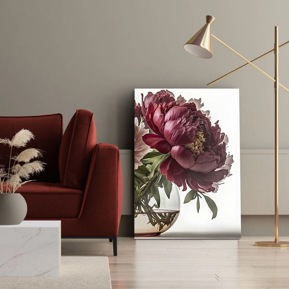 Cuadro sobre lienzo - Impresión de Imagen - En plena floración de la belleza - 45x80 cm