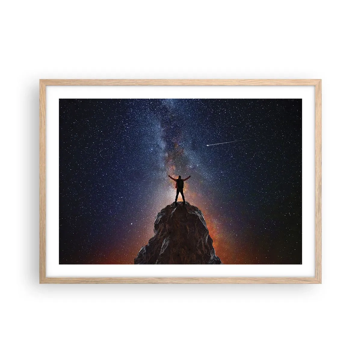 Póster en marco roble claro - ¡El poder está conmigo! - 70x50 cm