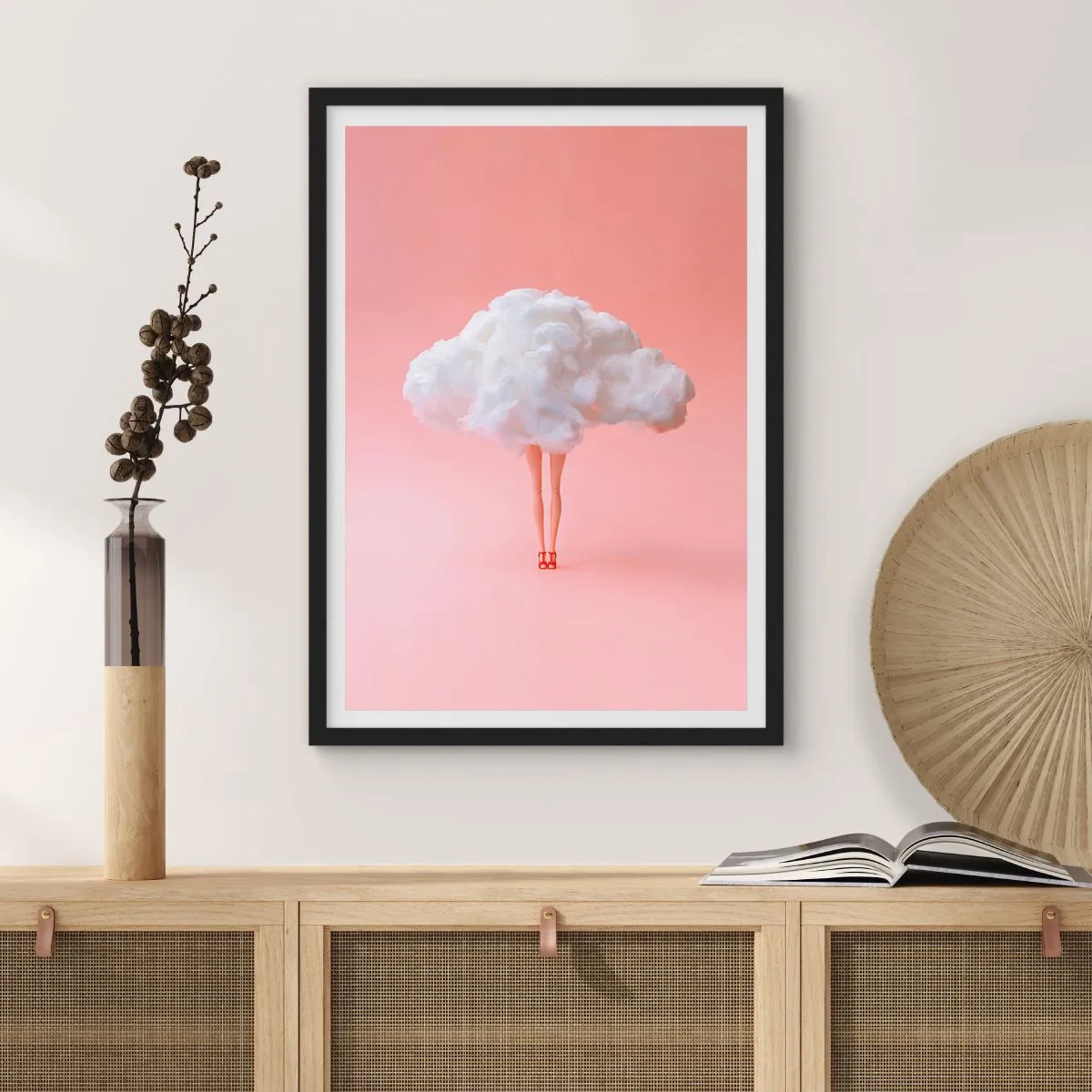 Póster en marco negro - Dulce promesa - 30x40 cm