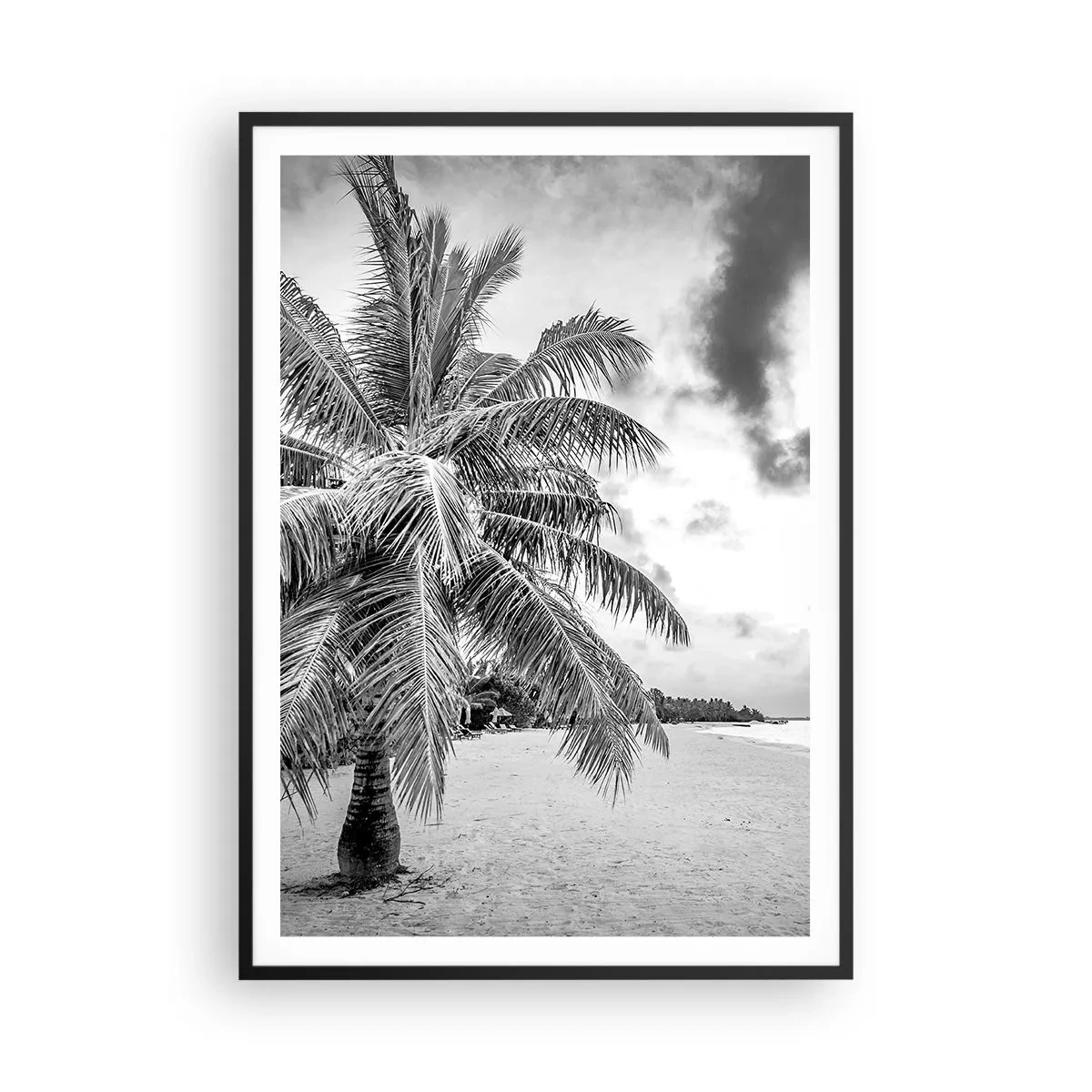 Póster en marco negro - Anhelo de soledad.... - 70x100 cm